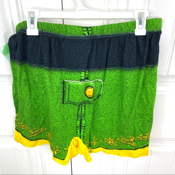 Buddy the Elf Boxer Shorts & Cap Set Green Cotton - Picture 3 of 3